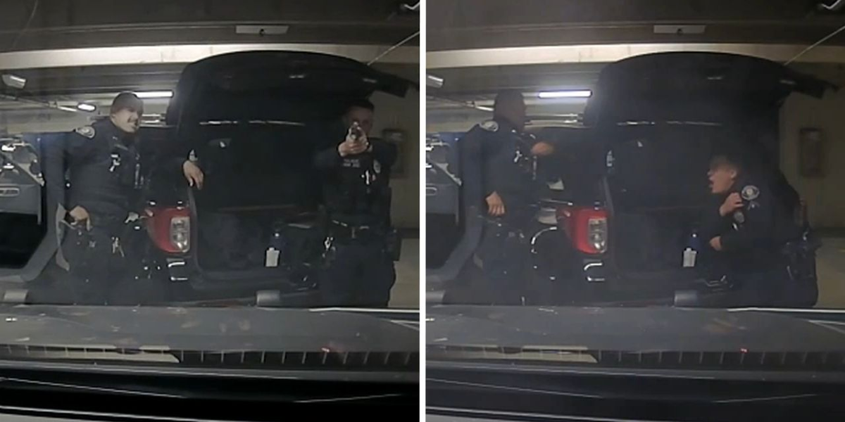 Pasadena Officer Pulls Trigger Inside Police Parking Garage — Fellow Cop Takes the Bullet