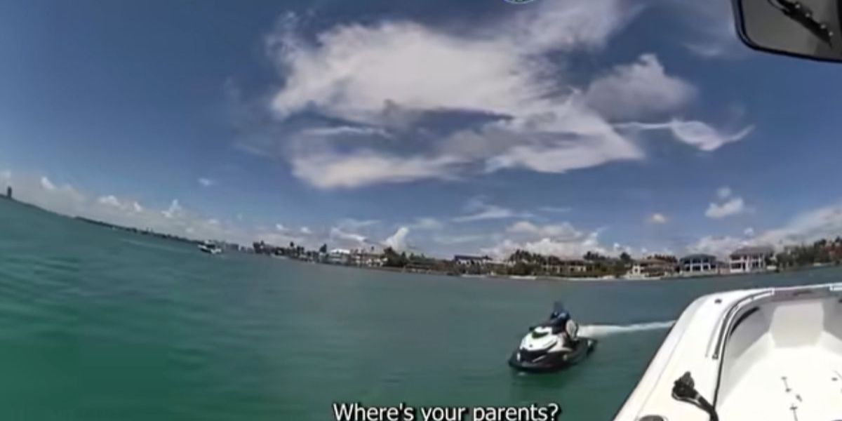 Dad lets 8-year-old ride Jet Ski alone in the ocean — then cops showed up